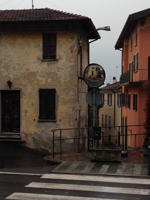 Narrow lane entrance from main road