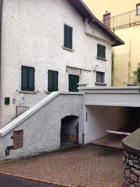 Bottom of lane, garage ahead