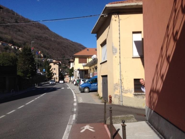 Side street entrance, turn right